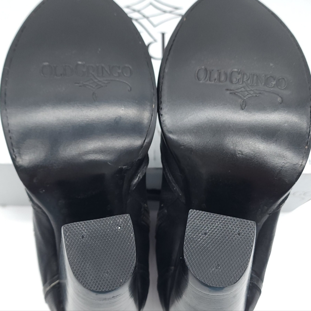 Old Gringo Marillyn Short 6 Inch Black Heeled Boot Women's Size 7 B - Picture 11 of 15